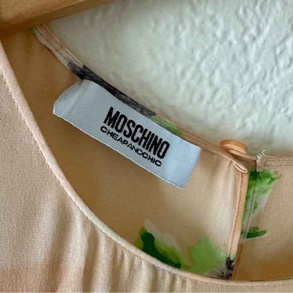 MOSCHINO Cheap and Chic Watercolor Silk Floral Dress - Picture 2 of 7